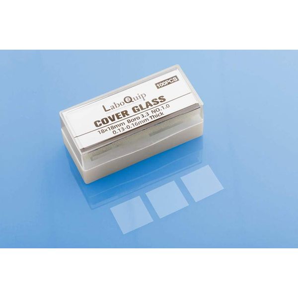 LaboQuip Coverslips 24x24mm Borosilicate Glass (10 x 100 pcs)