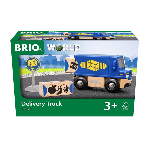 BRIO World – 36020 Delivery Truck | Train Set Accessory Toy for Kids Age 3 Years and Up