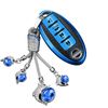 Full Cover TPU Leather Blue Keyless Entry Key Holder Shell Case For Nissan