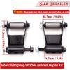 Rear Leaf Spring Hanger Bracket & Shackle Kit For Chevy Silverado GMC Sierra US