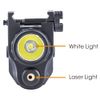 COSMOING Red Laser Light Combo, 900 Lumen USB C Rechargeable Flashlight Laser Combo with Strobe Function with Picatinny Rail Mount