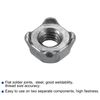 sourcing map Weld Nuts, M4 Square UNC Carbon Steel Machine Screw Gray 40Pcs