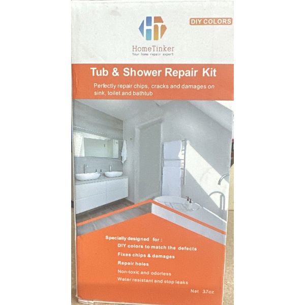 Tub, Tile and Shower Repair Kit (Color Match), 3.7oz Fiberglass Repair Kit,