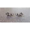 Sterling Silver TINY 6x11mm Monkey with long tail Studs Stud Earrings!