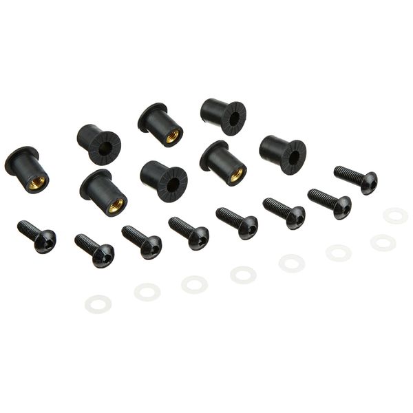 Puig 0957 N Screw Fastener Kit, Black