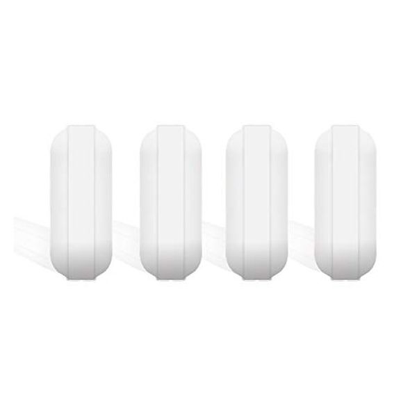 4 Pcs 20mm(0.78inch) Magnetic Stir Bar,PTFE,White