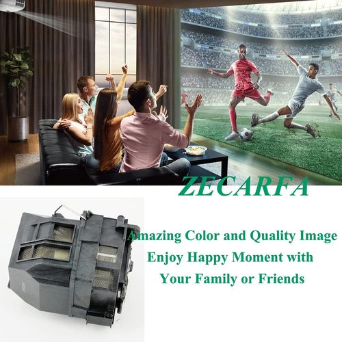 ZECARFA Replacement Lamp Bulb for ELPLP71 / V13H010L71 with Housing Fit for Epson BrightLink 475Wi 480i 485Wi PowerLite 470 475W 480 485W eb-475wi eb-485wi BrightLink 1410Wi Projector Lamp