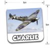 AK Giftshop Personalised Spitfire Mug and Coaster