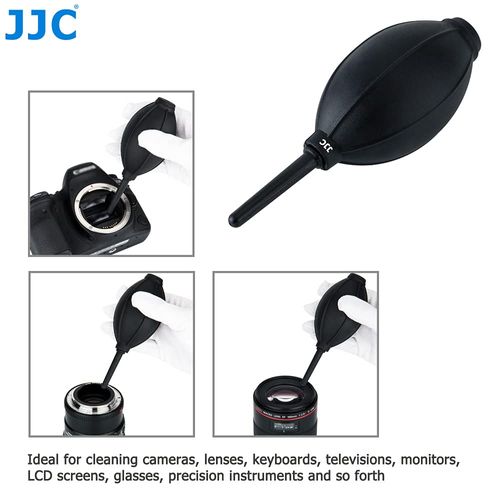 JJC Large Power Bellows Dust Blower with Soft Silicone Tip for Lens, Camera, Sensor, DSLR, Keyboard, Optics etc. Cleaning Sensitive Surfaces