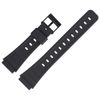 Casio Uhrenarmband 18mm Kunststoff Schwarz - JC-30