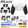 eXtremeRate PS5 Controller BDM-010/020 Compatible RISE4 Plus MAX Back Paddle Kit with Clicky Trigger Stop & Rubber Grip, Remappable Back Button Kit for PS5 Controllers - Controller Not Included [White