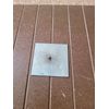 Square Polished Chrome Backplates For Cabinet Knobs 2 In.