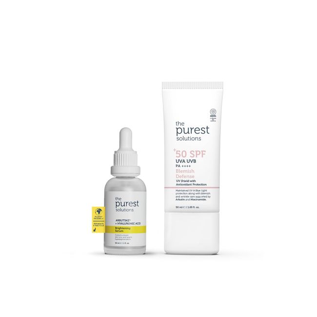 The Purest Solutions Arbutin Serum + Lekeli Ciltler İçin Antioksidan Destekli Güneş Kremi