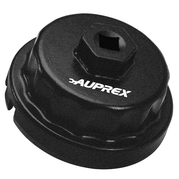 AUPREX Aluminum Oil Filter Wrench for Toyota Camry, Lexus, Tundra, 4Runner, Highlander, RAV4 and More, 64mm 14 Flutes, Black