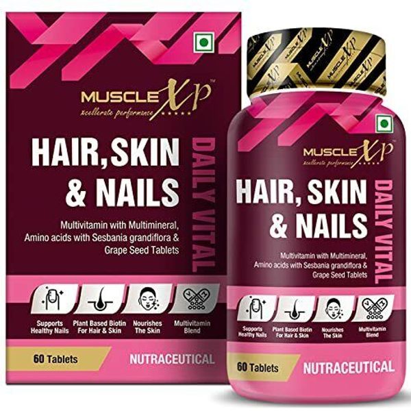 MuscleXP Multivitamin Hair, Skin and Nails with Biotin & Amino Acids - 60 Tablet