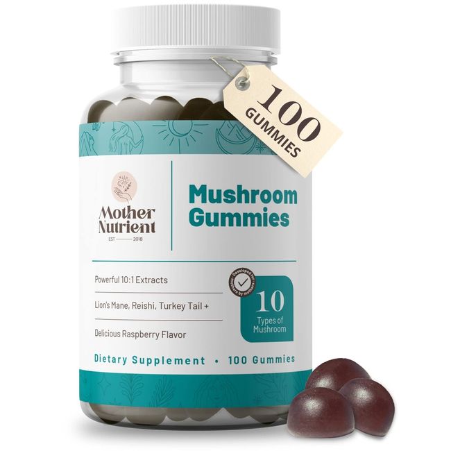 Mother Nutrient Mushroom Supplement Gummies with Pure Mushroom Extract Reishi...