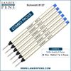 Pack of 6 - Schmidt 8127 S Capless System Rollerball Refill Blue Ink Medium Tip