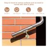 DOITOOL 6pcs Stair Handrail Bracket Wall Rail Bracket Pipe Rack Stainless Steel Armrest
