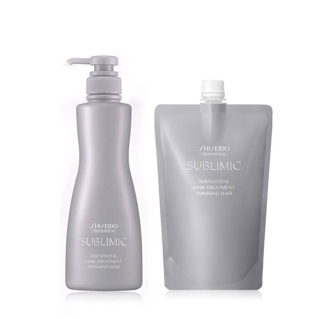 Subrimic Adenovital Hair Treatment 500g + Refill 450g [for fine hair] + miniature gift