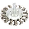 Draper 41434 Twisted Wire Wheel Brush, 75mm,Blue