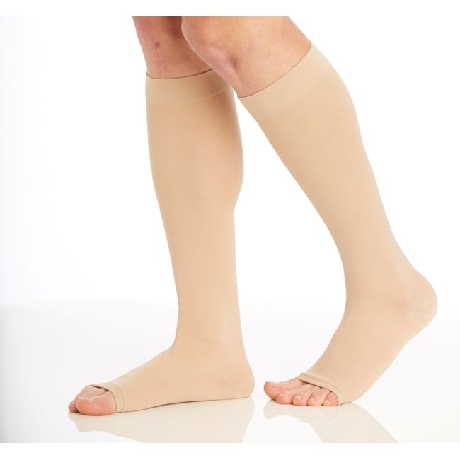 Absolute Support Opaque Compression Stockings - Thigh Hi Firm