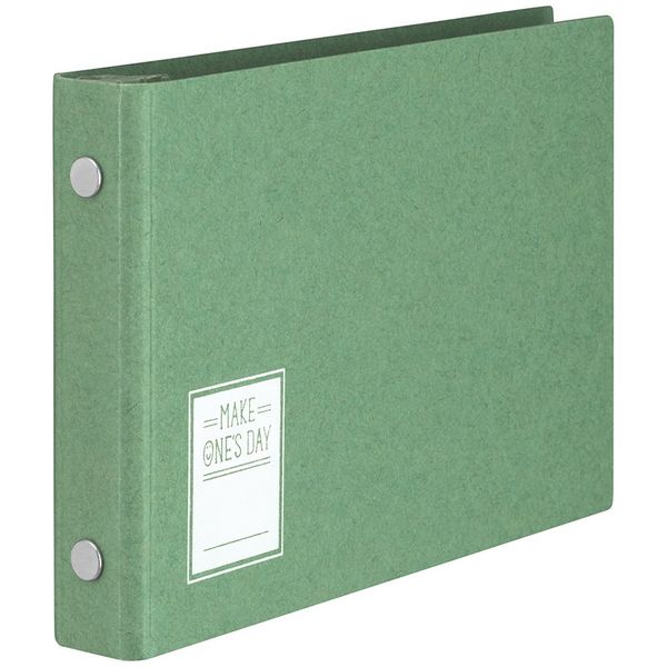 Maruman FM62-03 Loose Leaf Binder, Mini Size, Makeup Ones Day, 5 Holes, Green