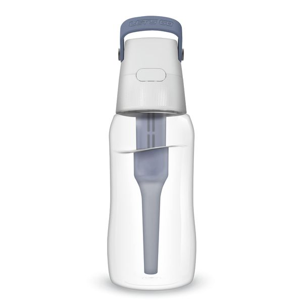 Dafi Solid Water Purification Bottle, Solid, Portable, Bottle-type, Water Purifier, Water Bottle, Includes 1 Cartridge, 16.9 fl oz (500 ml), Dark Gray)