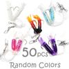 50pks 4.5" Fishing Ling Cod Rig Twin Bulb Squid Lingcod Rockfish Random Colors