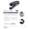 Novus B 5fc 50 Sheet Capacity Flat Clinch Professional Stapler - Black