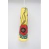 Old Tupton Ware Ceramic Light Pull Blind 3220 Yellow Red Poppy China Handle