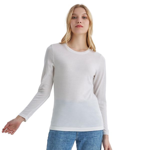 Merino Protect 100% Merino Shirt Damen Langarm Warme Unterwäsche Weicher Unterhemd Ideal Wandern Und Skifahren