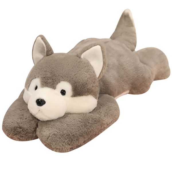 Doireum Weighted Husky Stuffed Animal Plush Toy - Cute 11.8 inch Huskies Throw Pillow Gifts for Boys and Girls