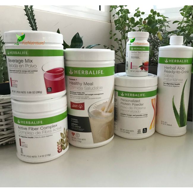 Herbalife (DUO) FORMULA 1 Healthy Meal Nutritional Shake Mix (Cookies 'n  Cream) with PERSONALIZED PROTEIN POWDER