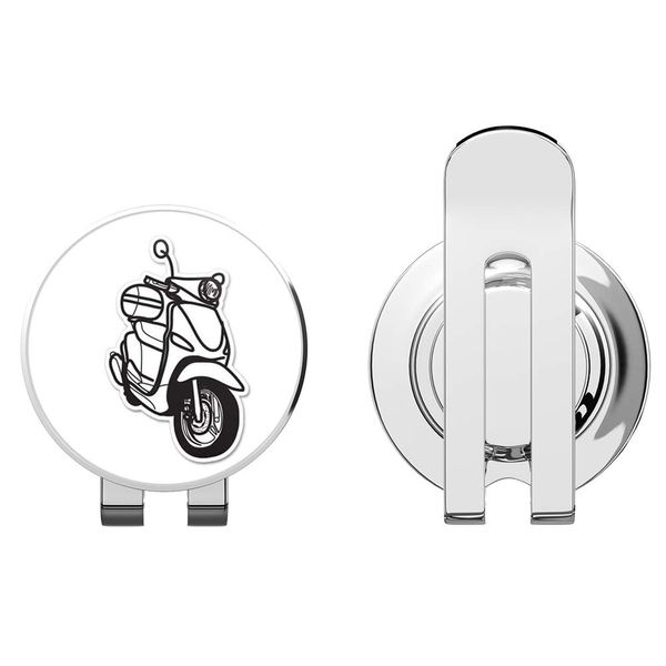 888 Graphics Scooter Golf Hat Clip with Magnetic Ball Marker