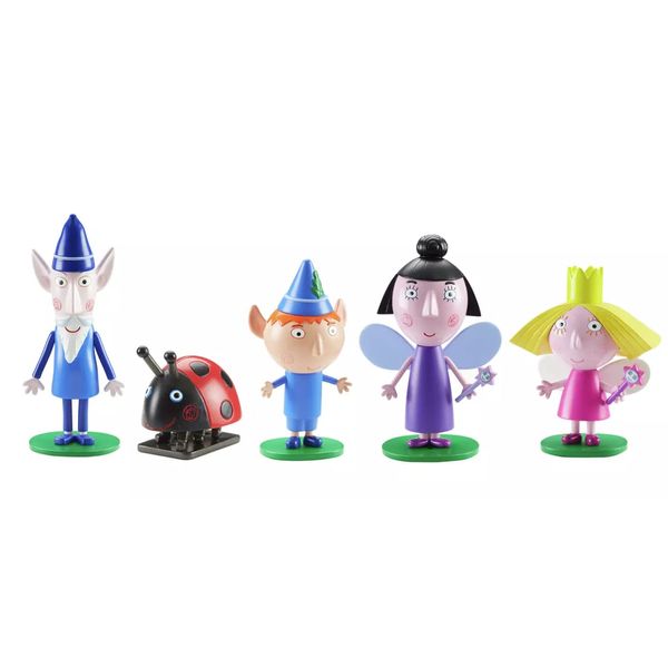 Ben & Holly Collectable 5 Figure Pack, Ben and Holly's little kingdom, wise old elf, nanny plum, imaginative play