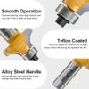 FivePears 5/16" Radius Roundover Router Bit 1/2 Inch Shank, Round Over Router Bit for Edging Forming Rounding