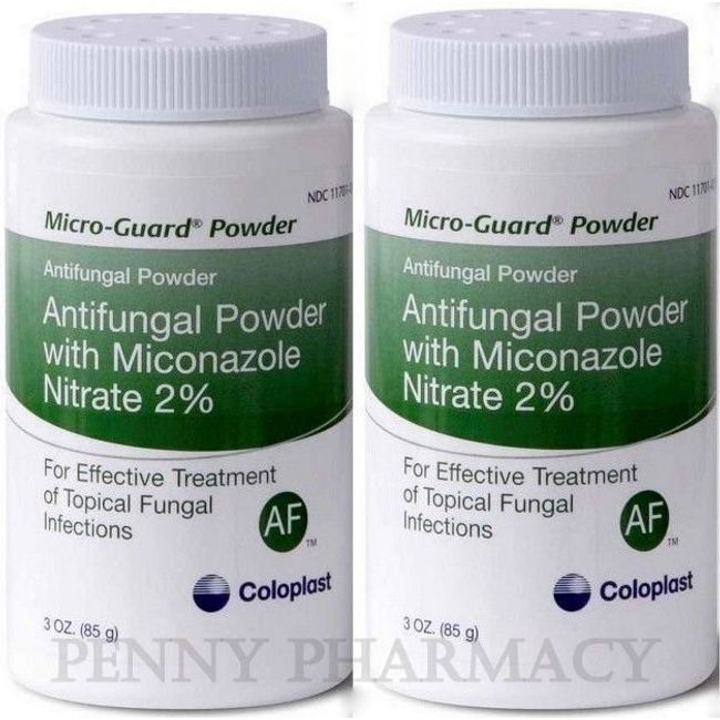 MICRO GUARD Miconazole 2% Antifungal POWDER 3oz ( 2 pack ) ~