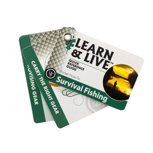 UST Learn & Live Educational Card Set, Survival Fishing