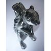 Squirrel Poker Figurine Protect Your Nuts (シルバー)
