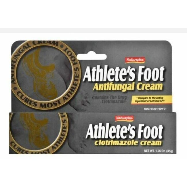 1 Pack Antifungal Cream Athlete's Foot, Jock Itch, with Aloe 1.25 oz Exp 3/25