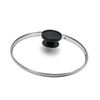 ALLUFLON Lid Glass Stainless Steel Bakelite Light 16 cm