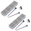 A-DIGISHUO 2pcs MAX7219 Dot Matrix Module LH Control Microcontroller Module 4-in-1 Display Send 5P Wire 8x8 Dot Matrix LED Module Four in One Dot Matrix Display for Microcontroller with Dupont wire
