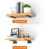 VANCASTLE Shelf Bracket Floating Shelf Bracket 10 inch , 6 Pack Heavy Duty Shelf