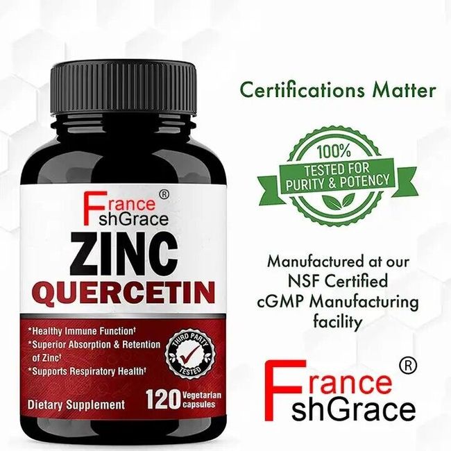 Zinc Quercetin 120 Vegetarian Capsules