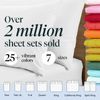 LuxClub 6 PC Full Size Sheet Set Bed Sheets Deep Pockets 18" Eco Friendly Wri...