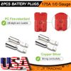 2X 175A Battery Quick Connect Disconnect Cable Plug Winch Jumper Connector Kit