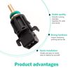MOXRUQ Coolant Temperature Sensor, Lower Radiator Hose Coolant Temperature Sensor Replacement OEM 13621433077, Compatible with E87 E81 3er E46 E90 E91 5er E39 E60 F10 (Black)
