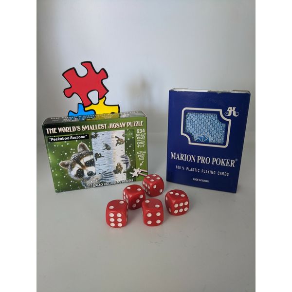 Family fun pack - Cards, Dice, Puzzle