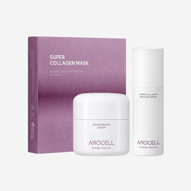 [Arocell] Super collagen mask + collagen booster serum + moisturizing cream 3-piece set