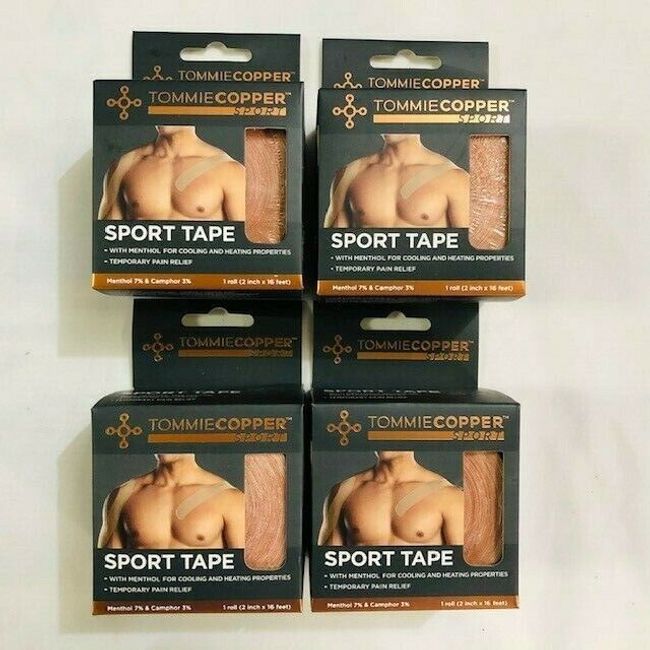 Tommie Copper 16ft Sport Tape, Beige [Lot Of 4]